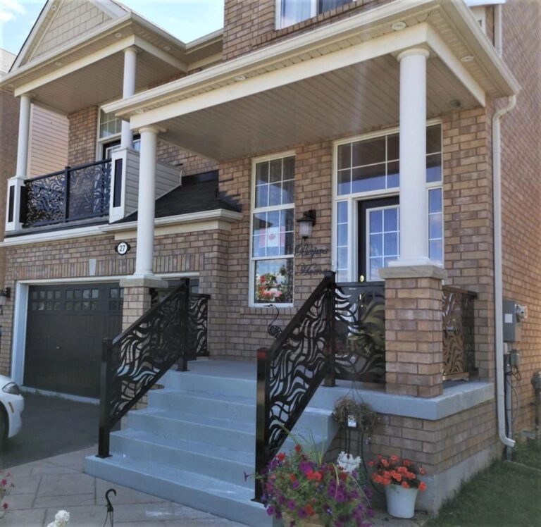 lasercut metal outdoor privacy screen