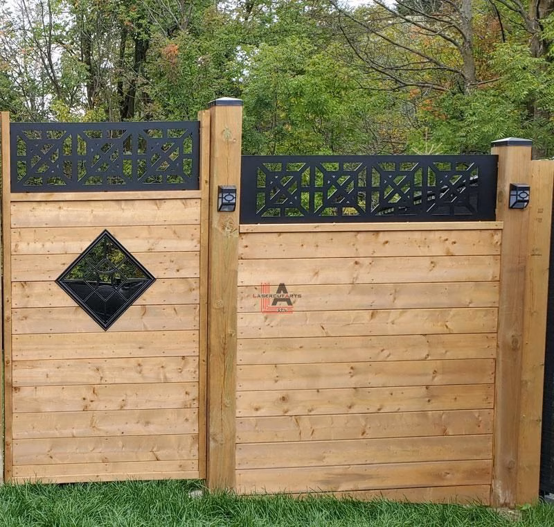 lasercut metal decorative metal fence