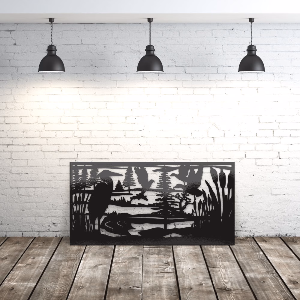 lasercut metal decorative fence panel