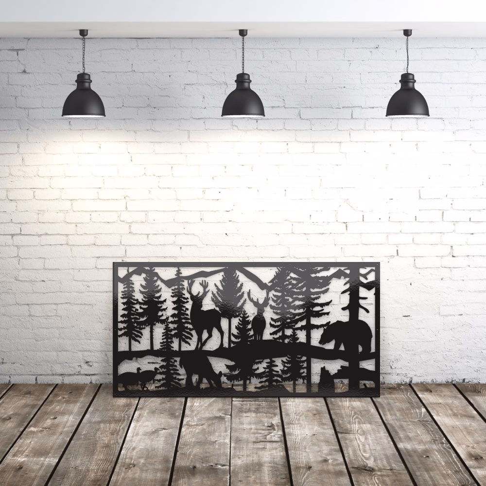 lasercut metal indoor privacy panel