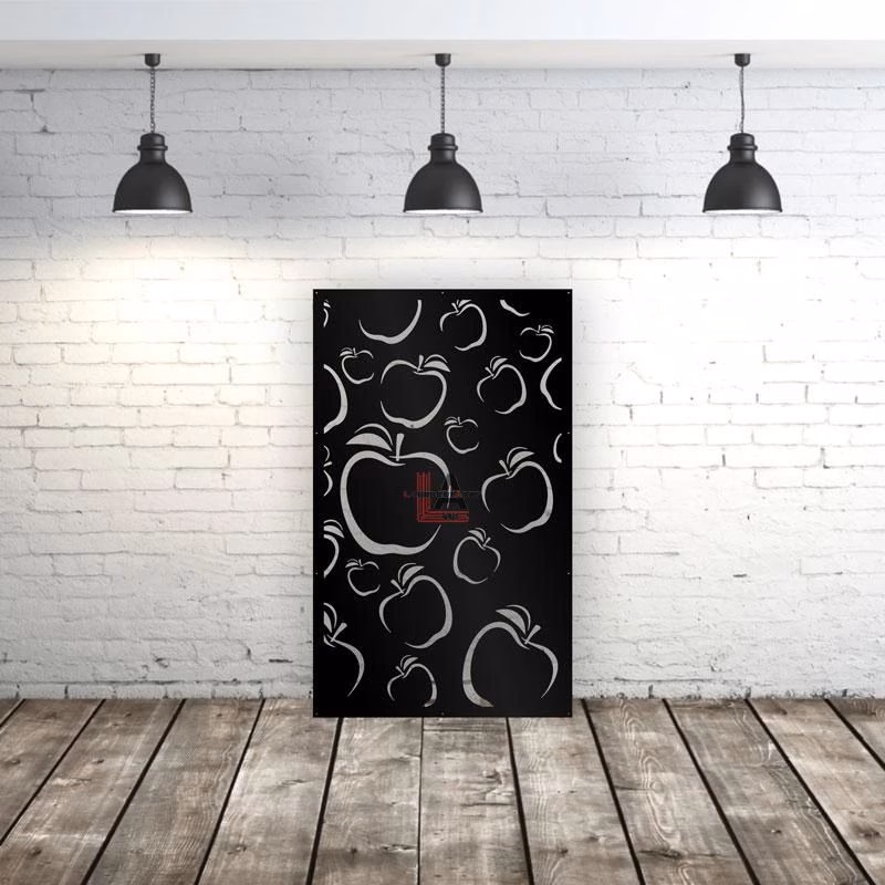 lasercut metal outdoor privacy panel