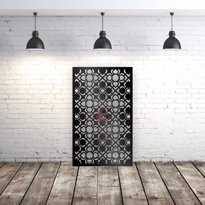 lasercut metal patio privacy screen