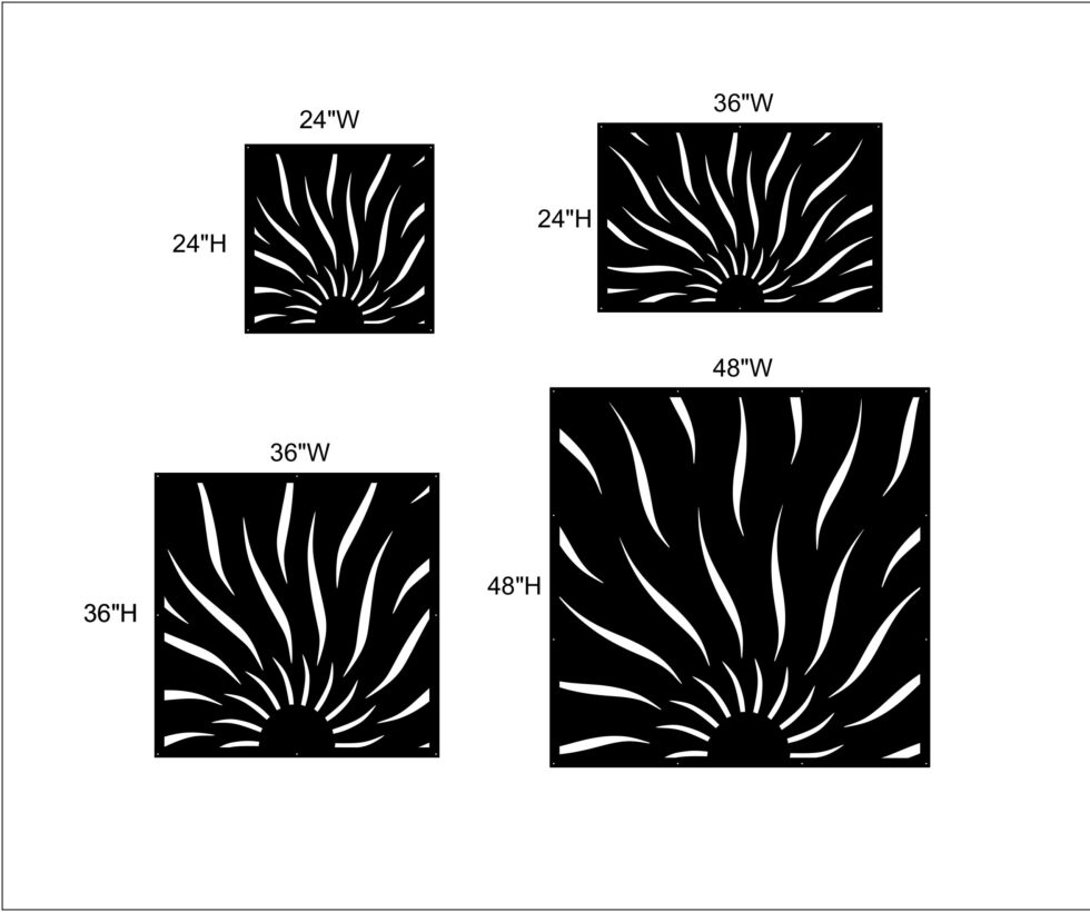 Half Sun Privacy Screen