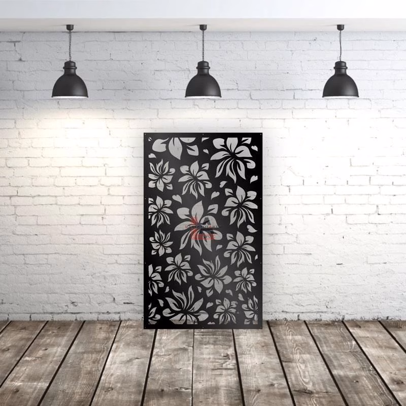 lasercut metal outdoor privacy panel