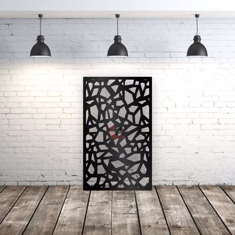 lasercut metal garden screen panel