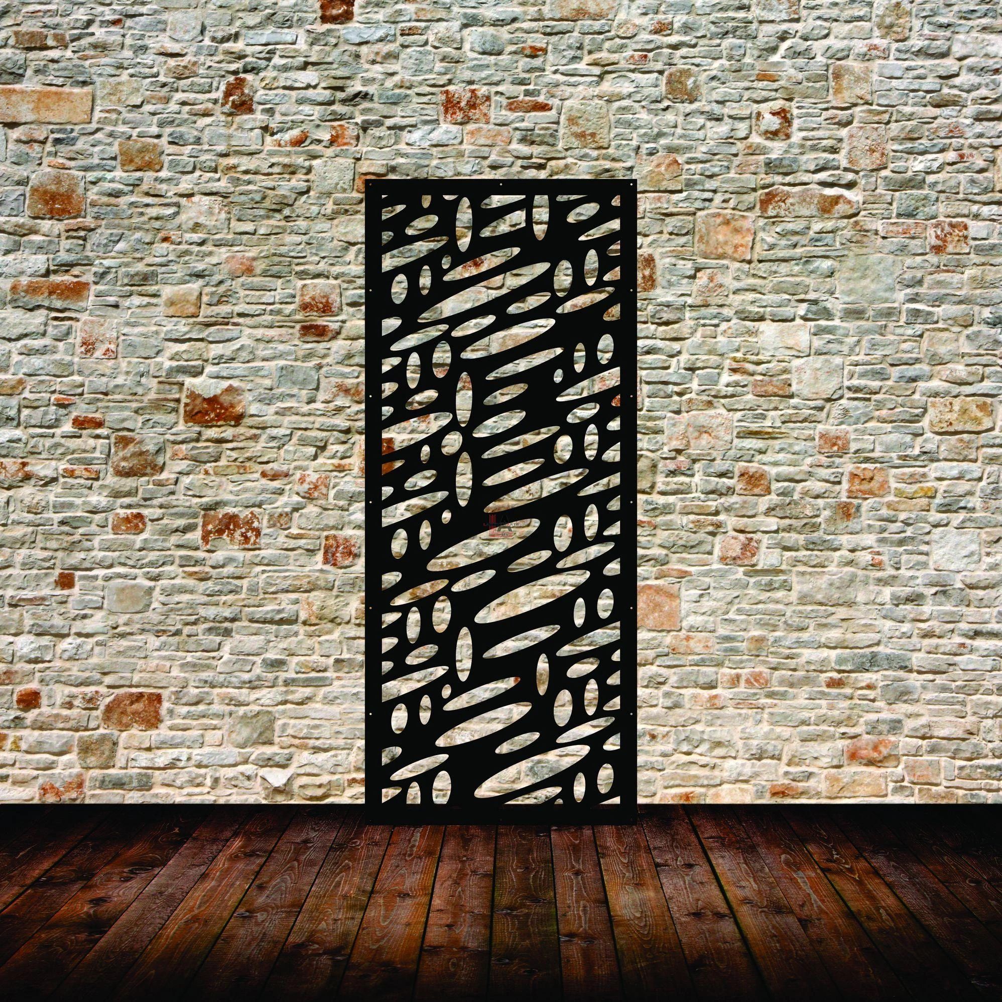 Moroccan Rectangular Shaped Wrought Iron Panel from Badia Design Inc.