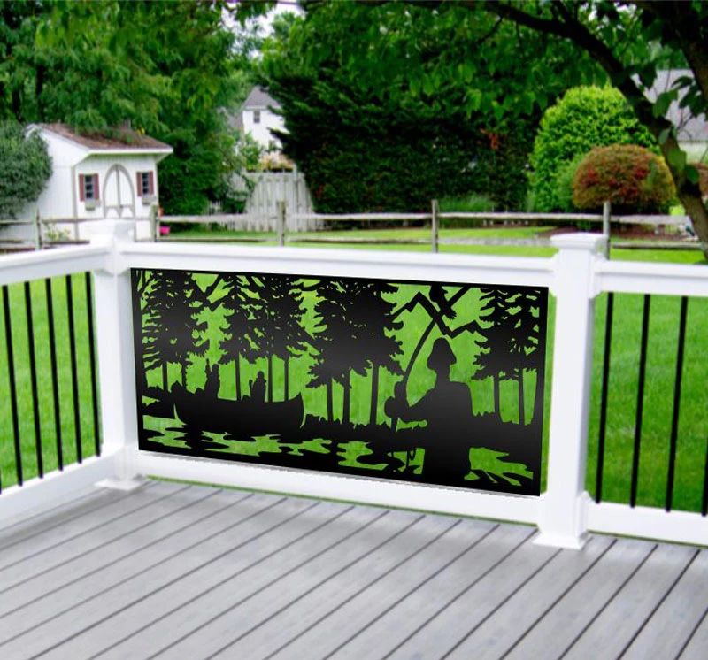 Wild Fly Fishing Privacy Panel - Laser Cut Arts Canada-USA