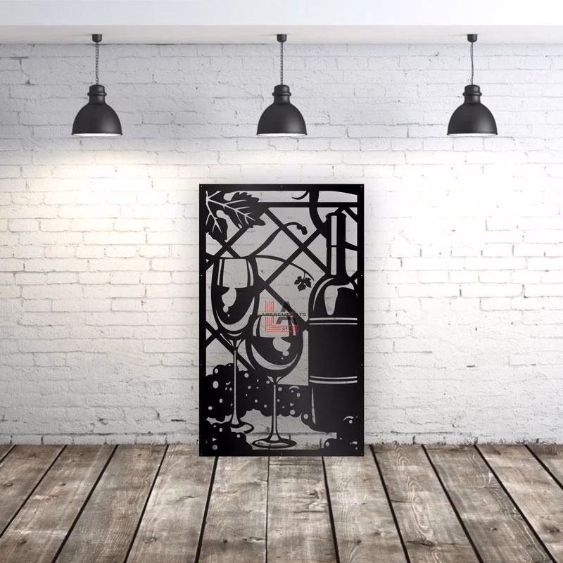 lasercut metal patio privacy screen