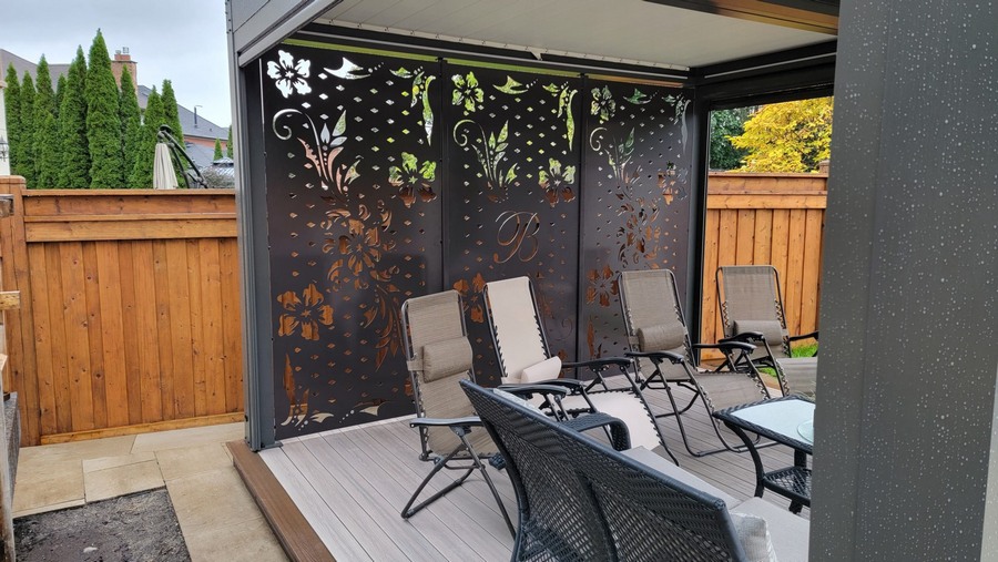 lasercut metal decorative metal screen