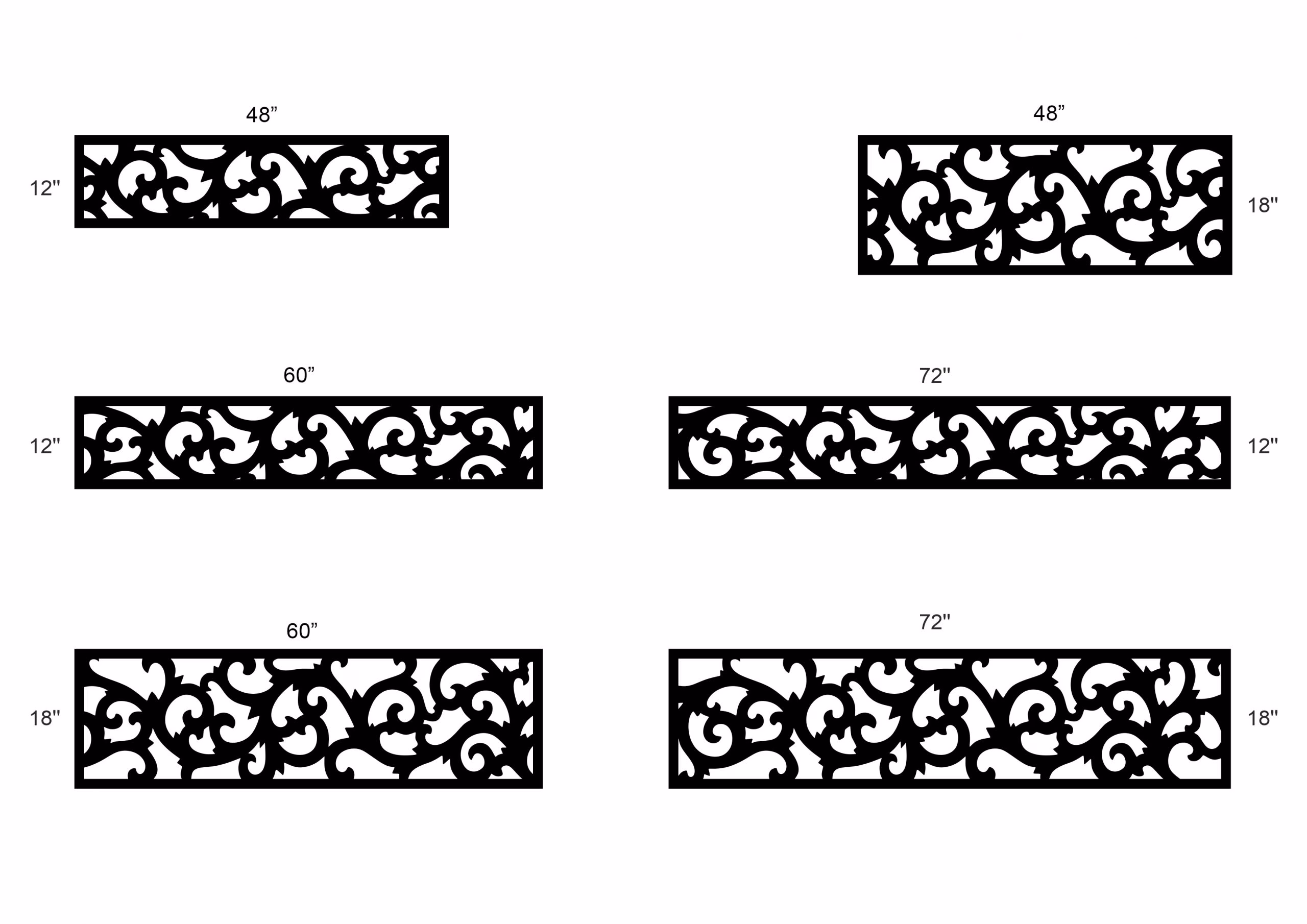 Fence Topper Victorian vines - Image 2