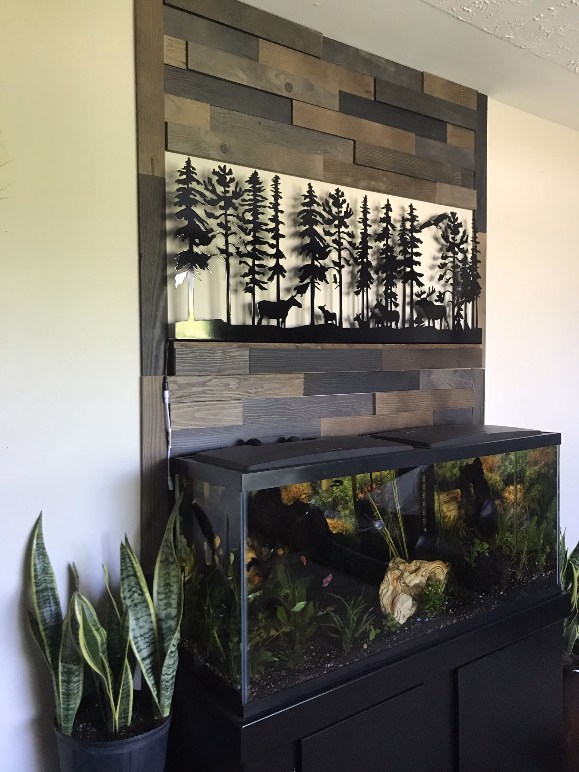 lasercut metal decorative panel