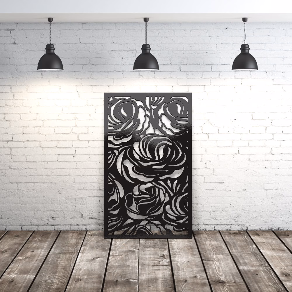 lasercut metal decorative metal fence