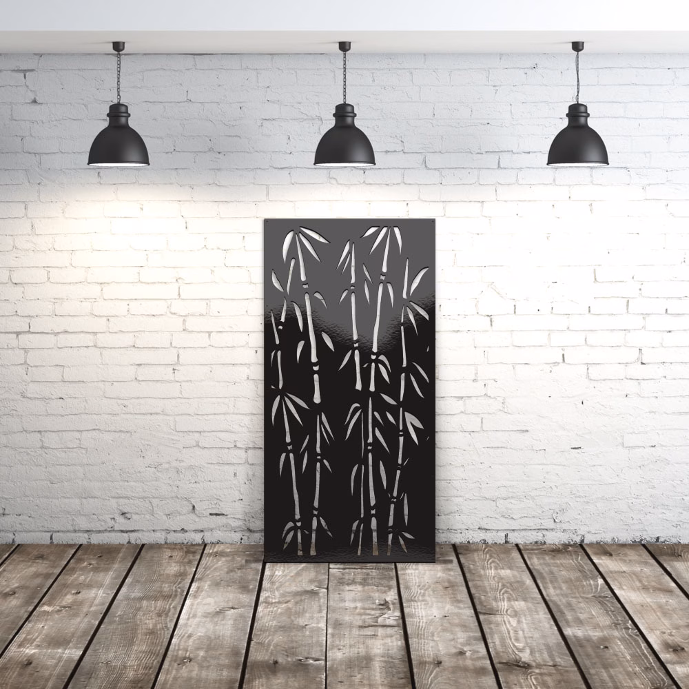 lasercut metal outdoor privacy panel