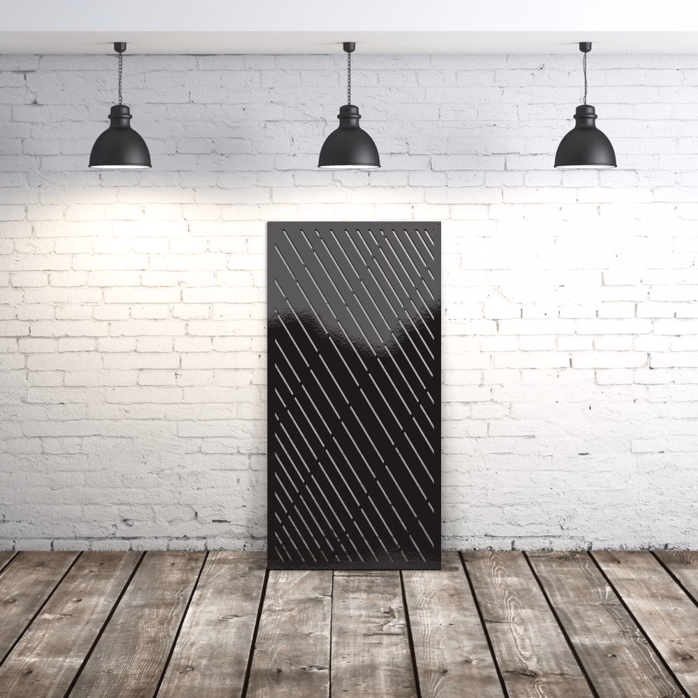 lasercut metal indoor privacy panel
