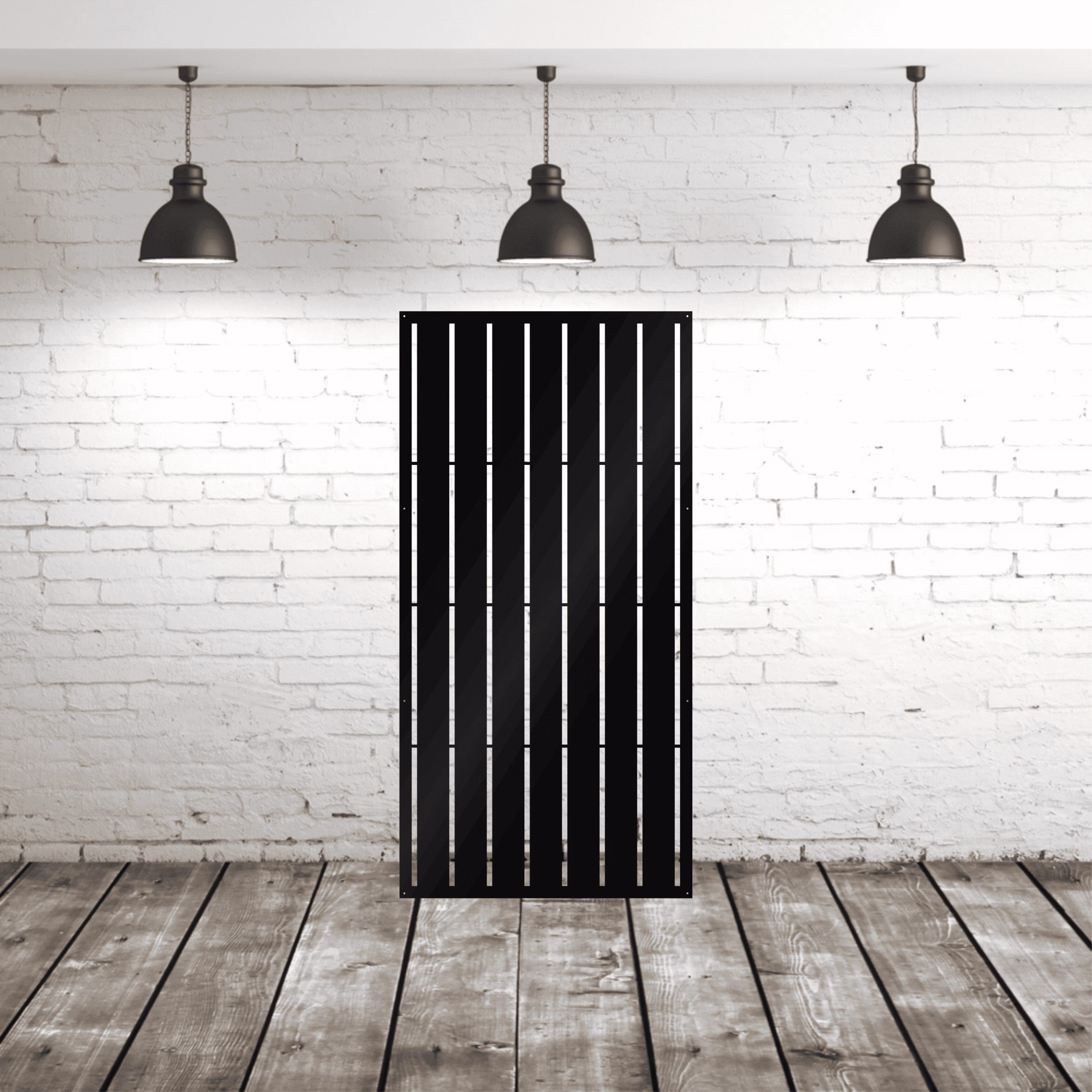 lasercut metal privacy panel