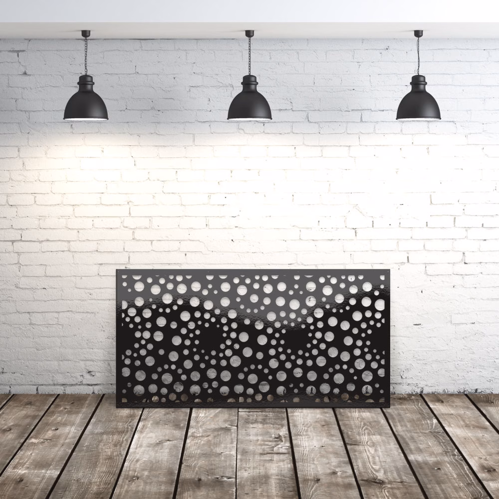 lasercut metal indoor privacy panel