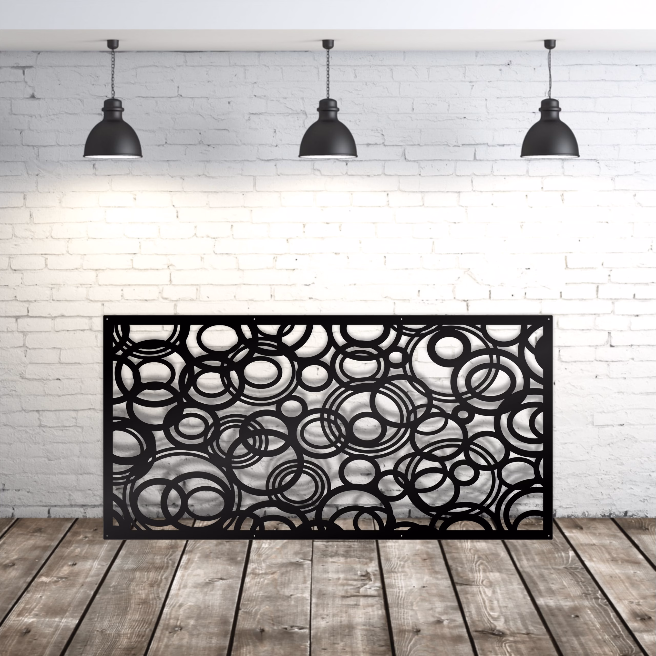 lasercut metal privacy panel