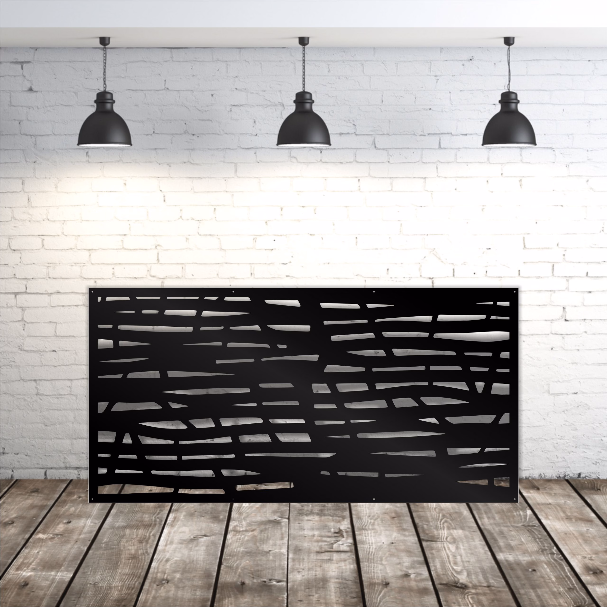 lasercut metal outdoor privacy panel