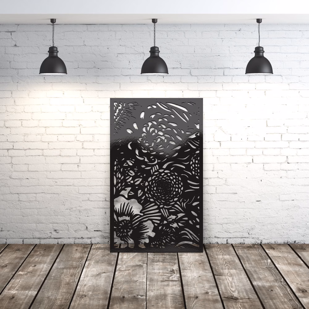 lasercut metal metal screen panel