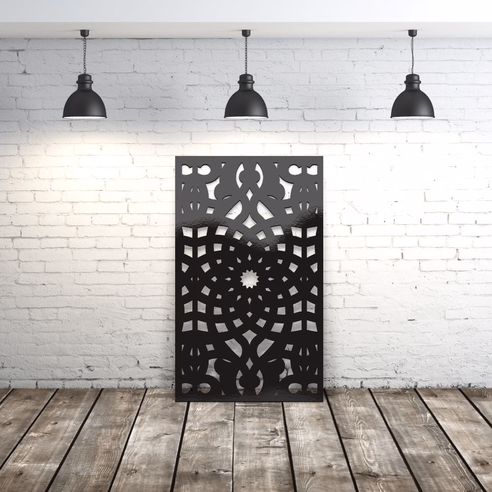 lasercut metal decorative panel