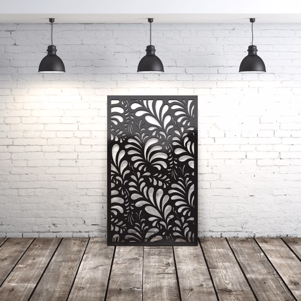 lasercut metal outdoor privacy screen