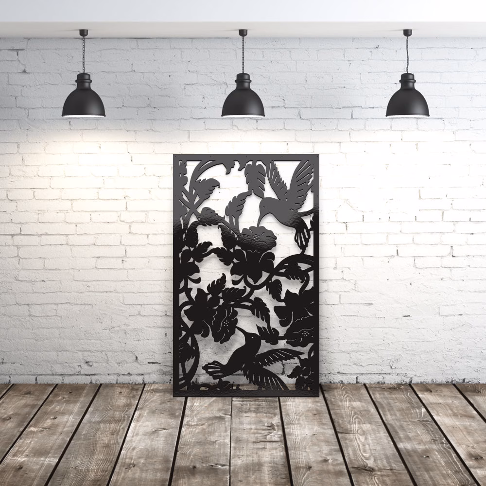 lasercut metal outdoor privacy screen