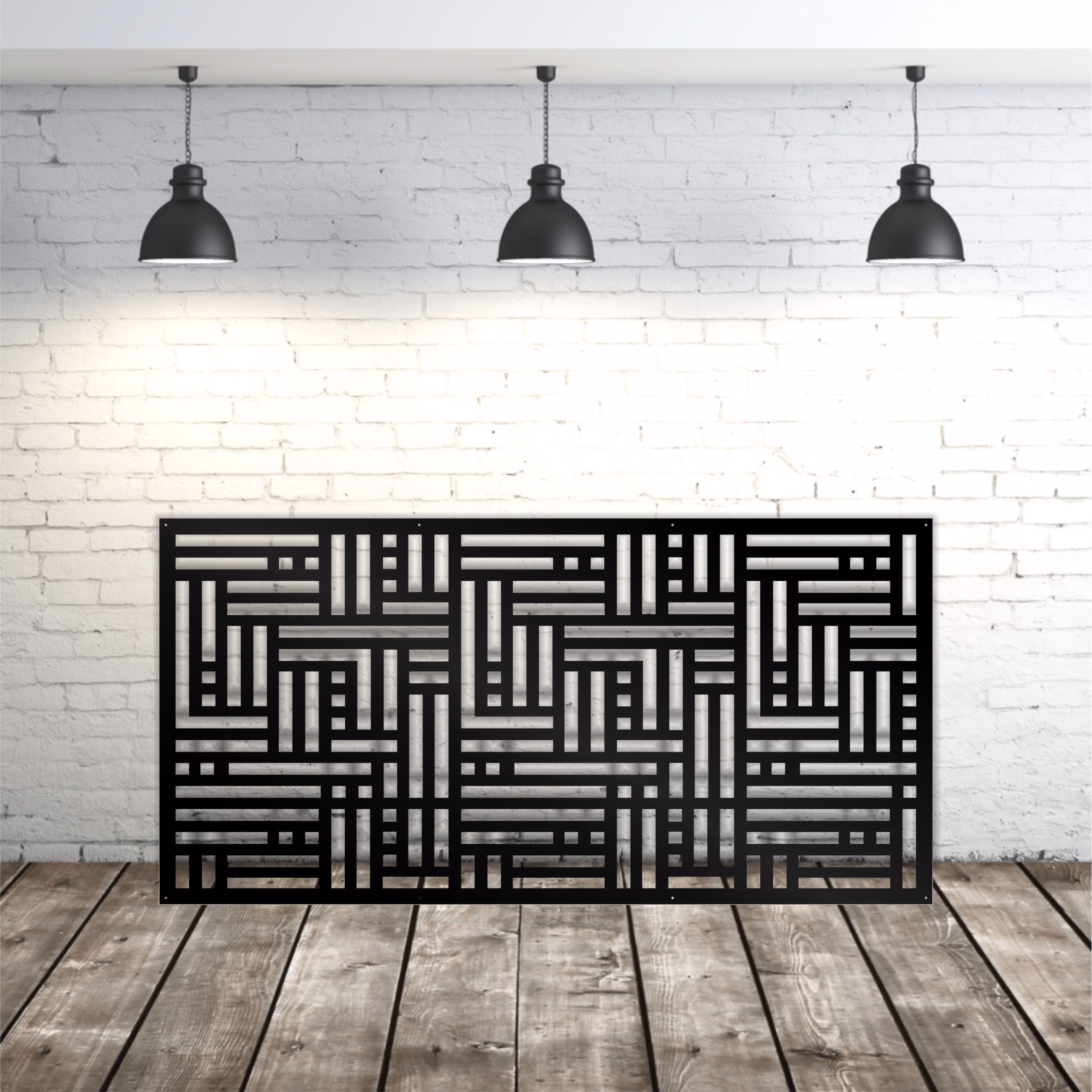 lasercut metal garden screen panel