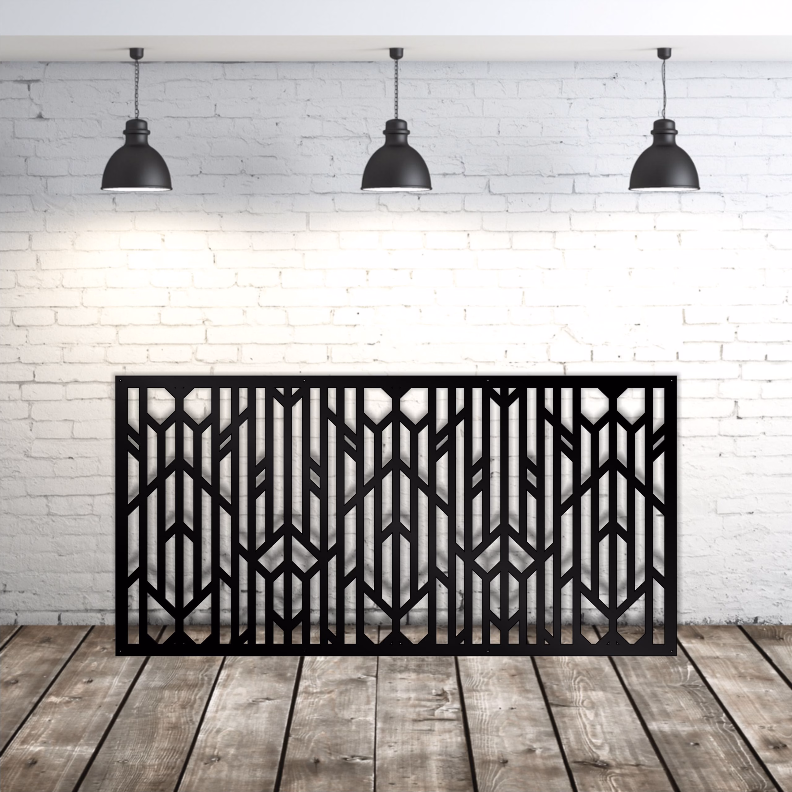 lasercut metal garden screen panel