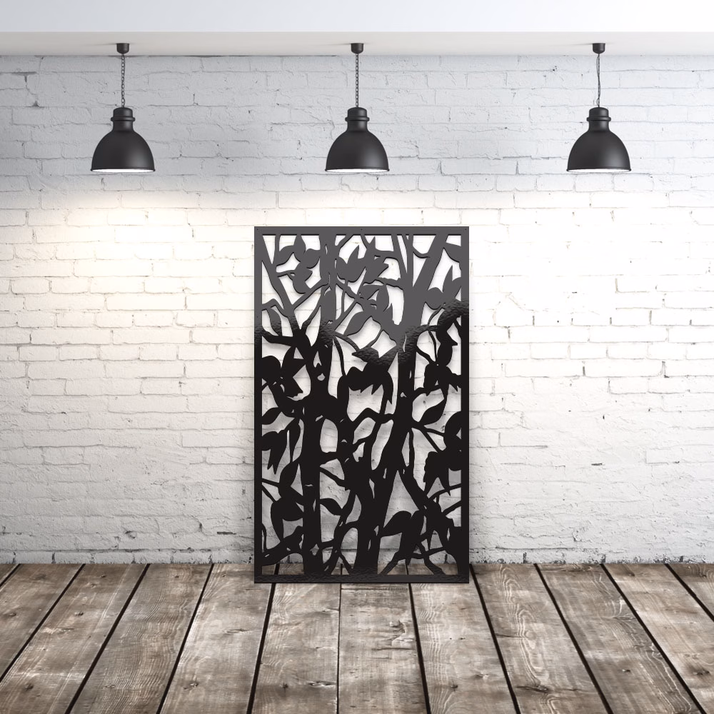 lasercut metal metal screen panel