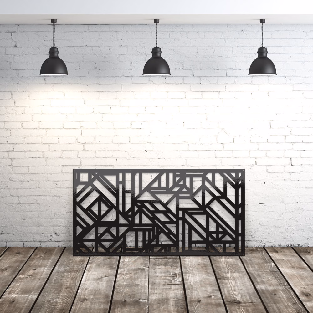 lasercut metal outdoor privacy panel