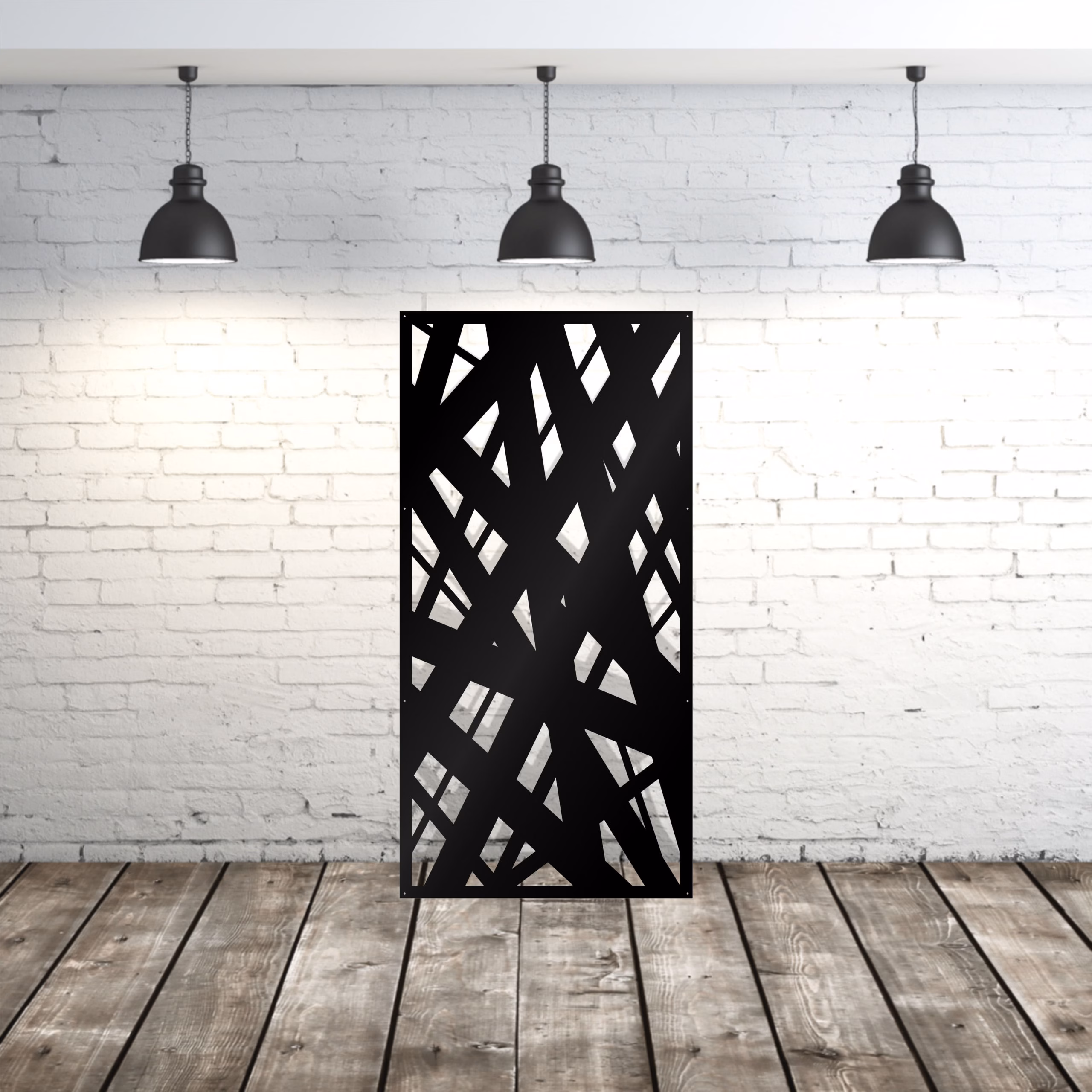 lasercut metal decorative fence panel