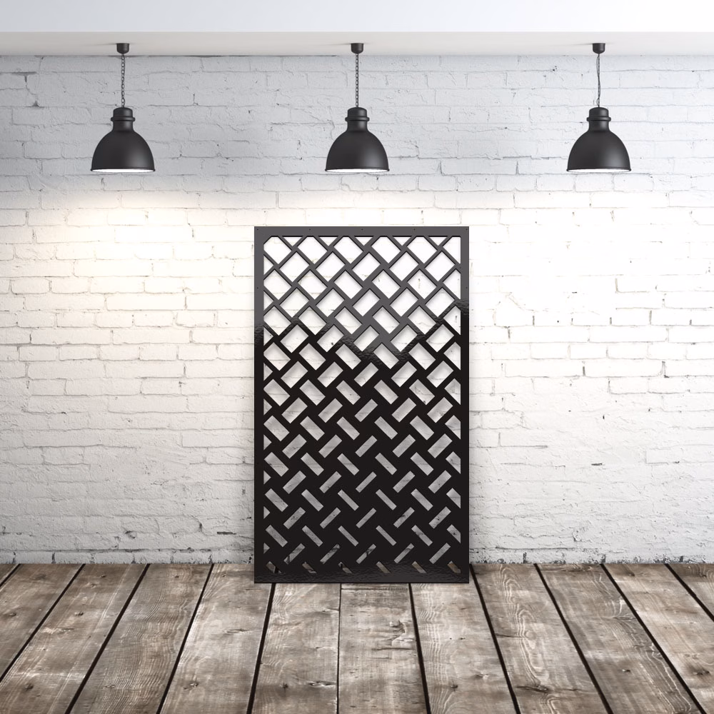 lasercut metal metal privacy screen