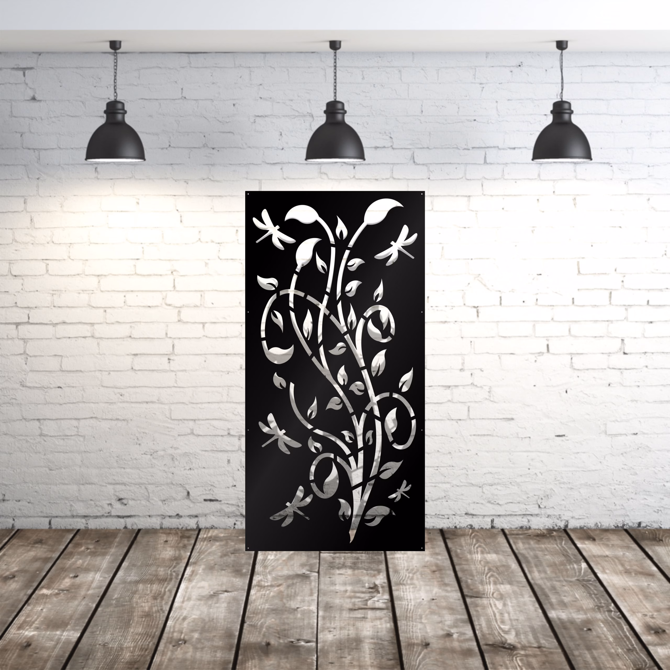 lasercut metal decorative panel