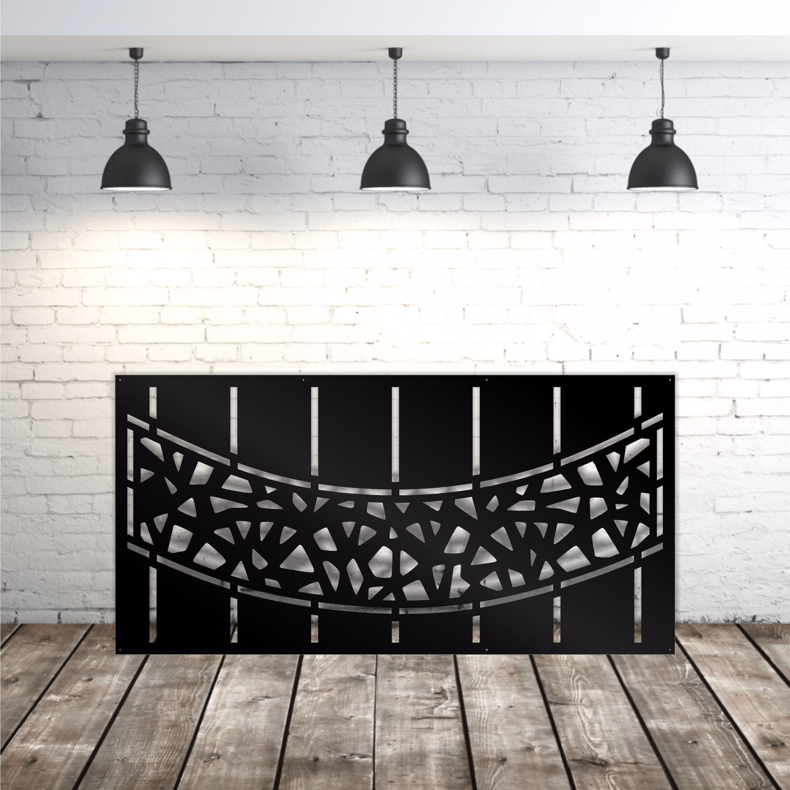 lasercut metal outdoor privacy panel