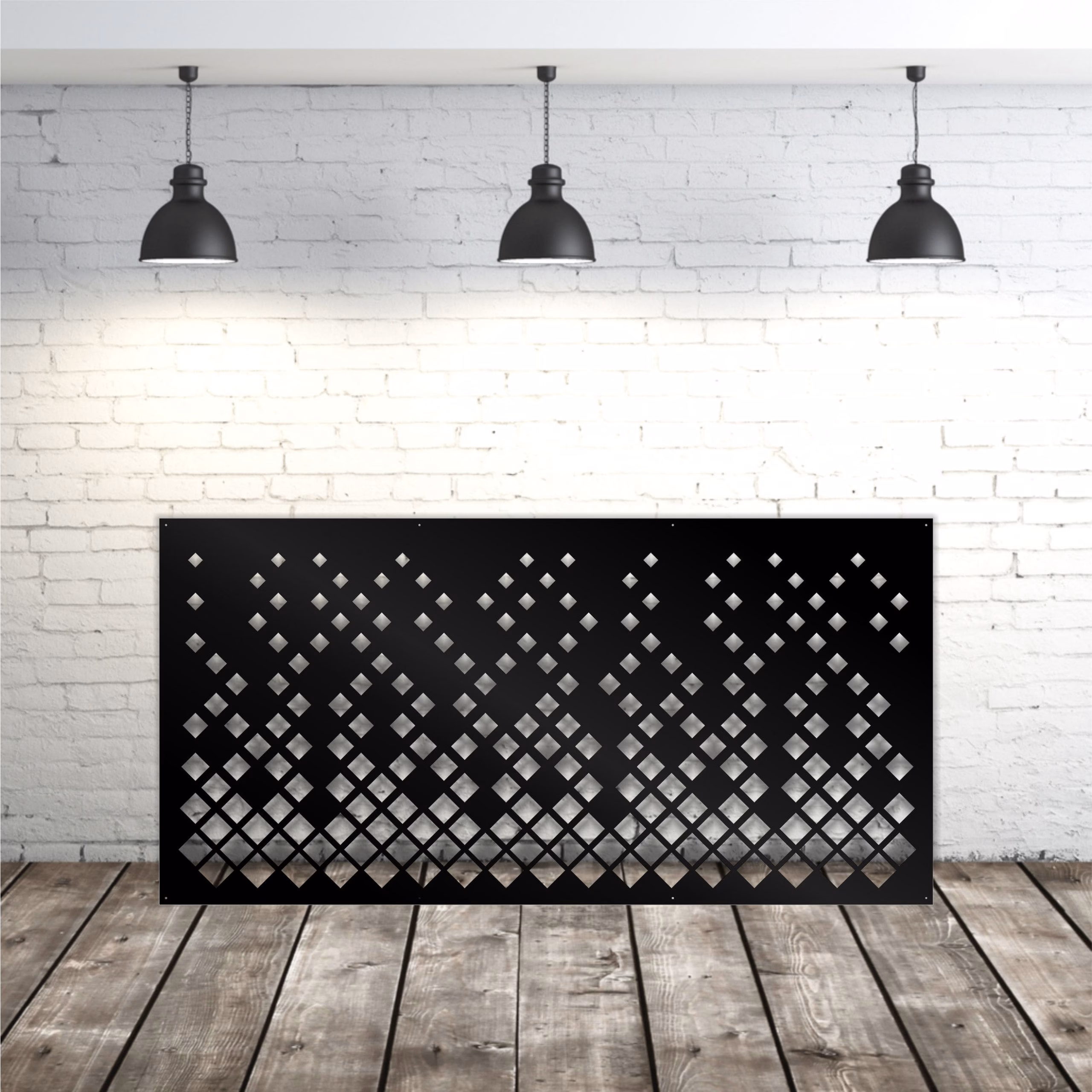 lasercut metal patio privacy screen