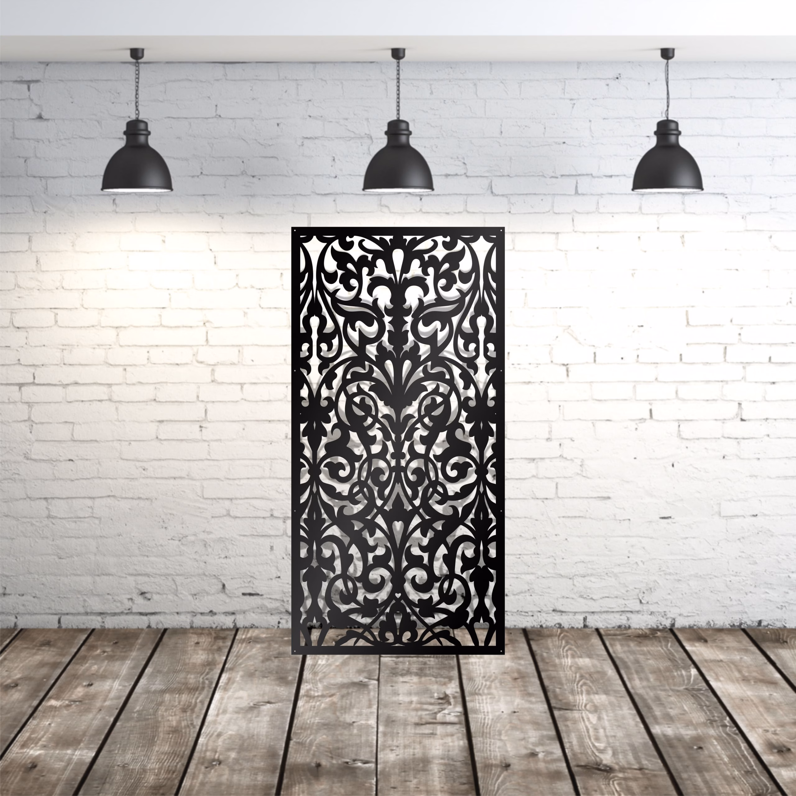 lasercut metal outdoor privacy screen