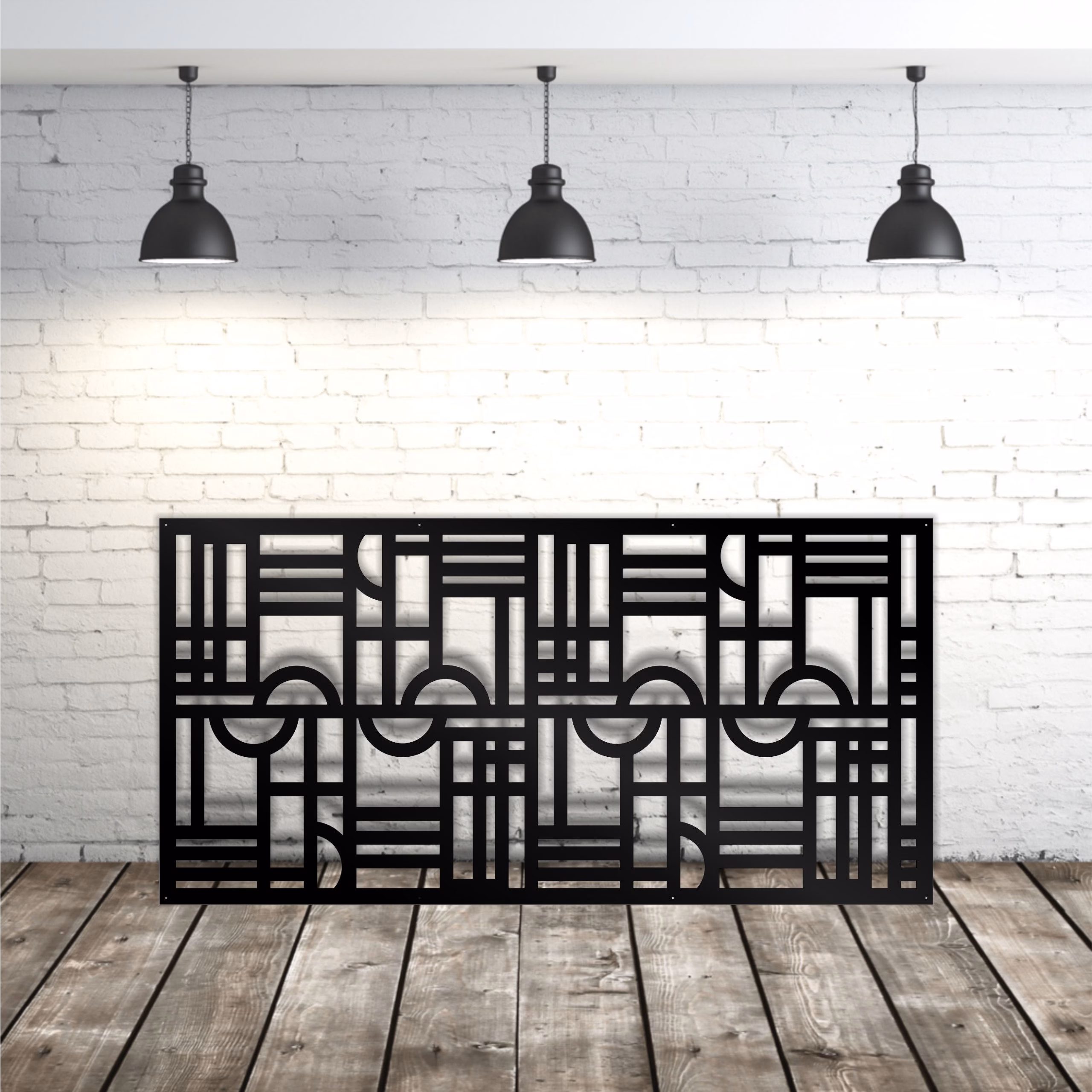 lasercut metal privacy panel