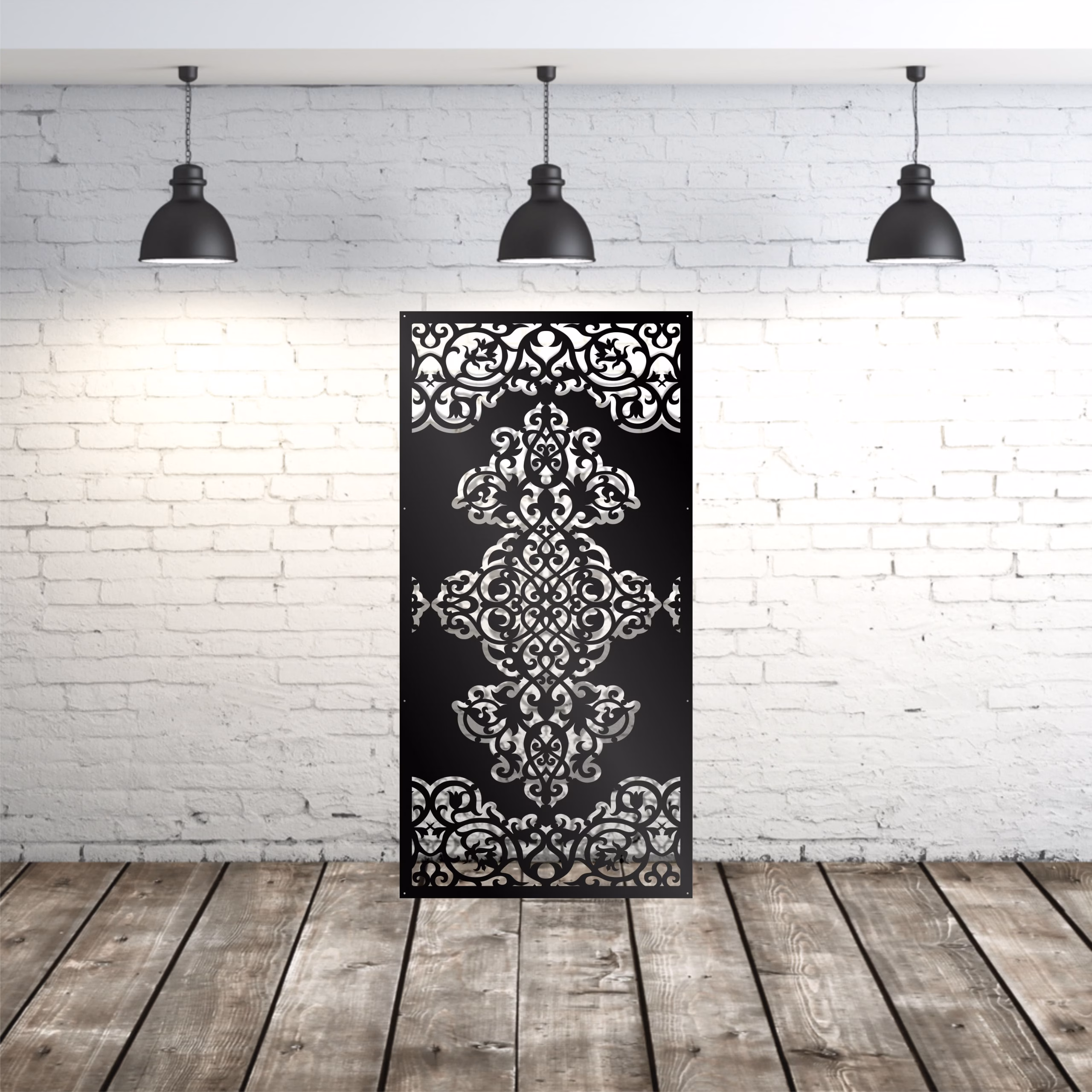 lasercut metal patio privacy screen