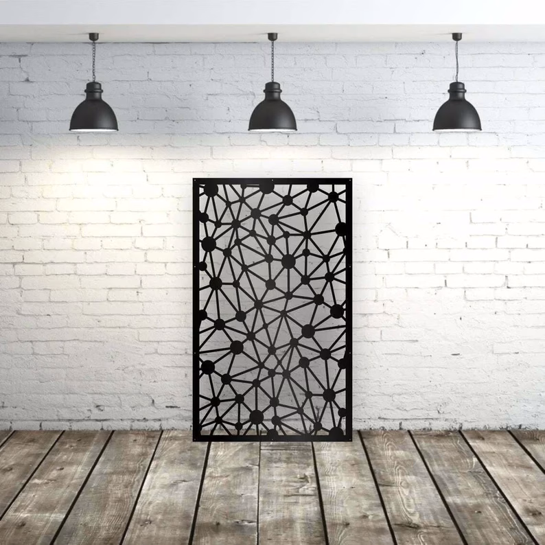 lasercut metal metal screen panel