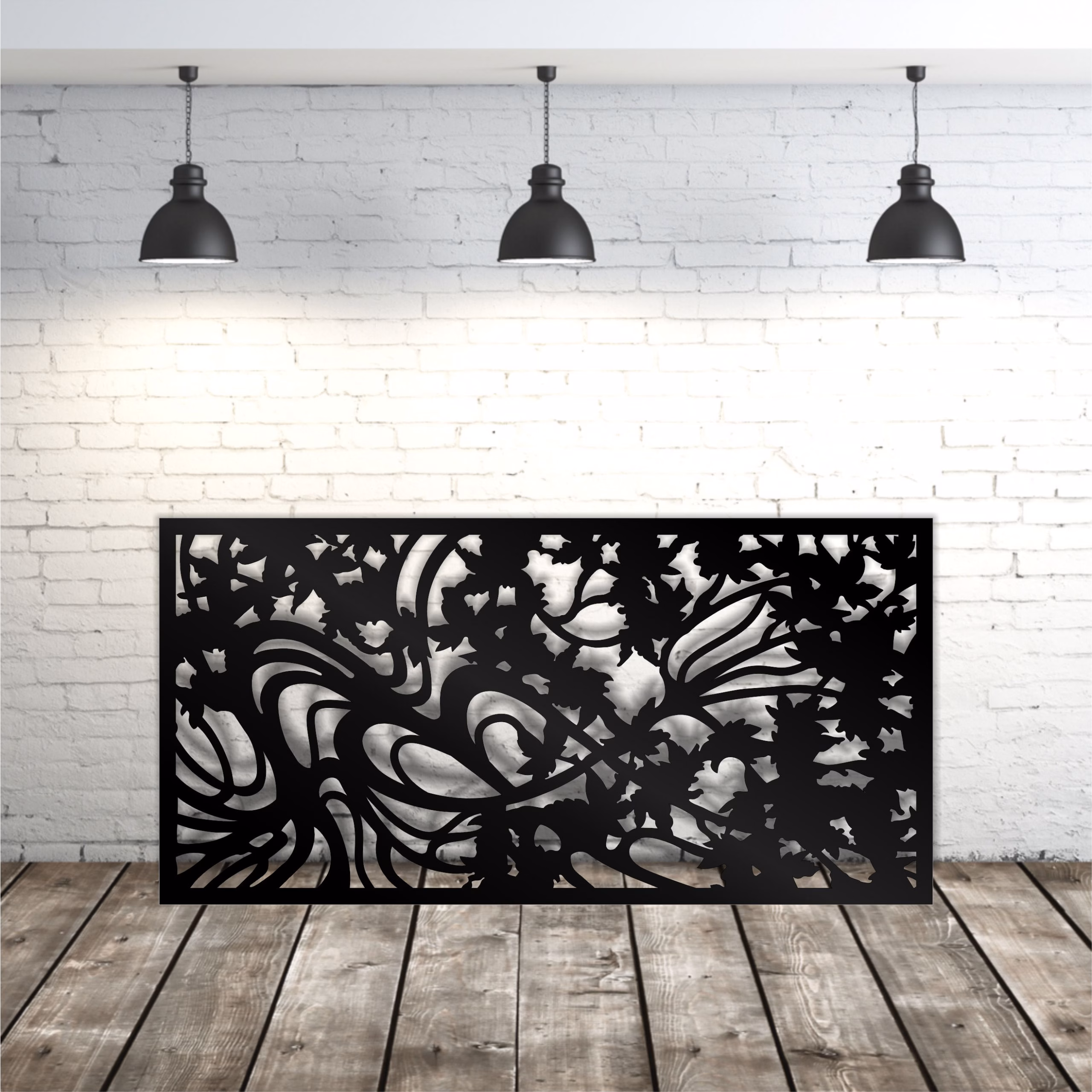 lasercut metal patio privacy screen