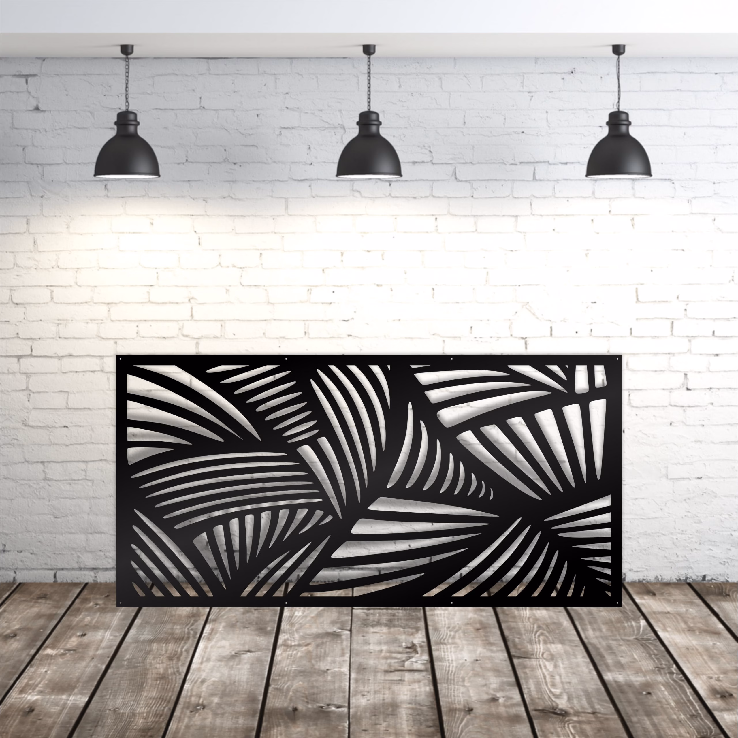 lasercut metal patio privacy screen