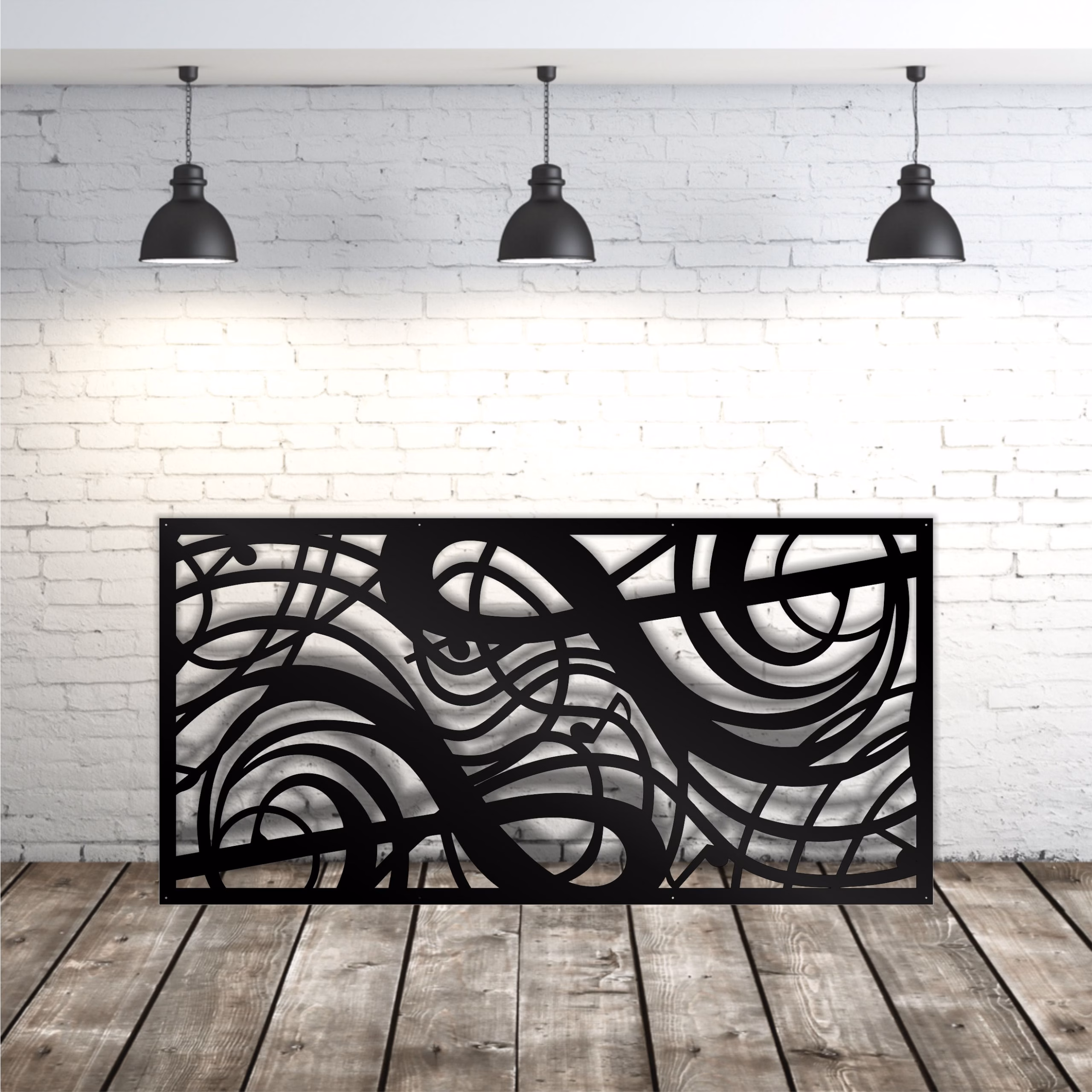 lasercut metal privacy panel