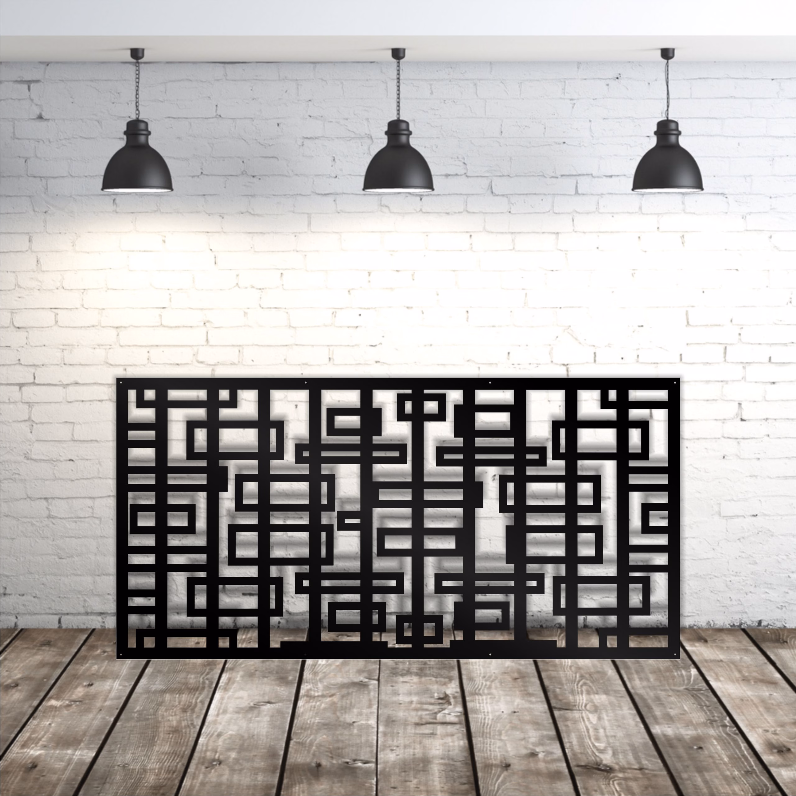 lasercut metal decorative panel