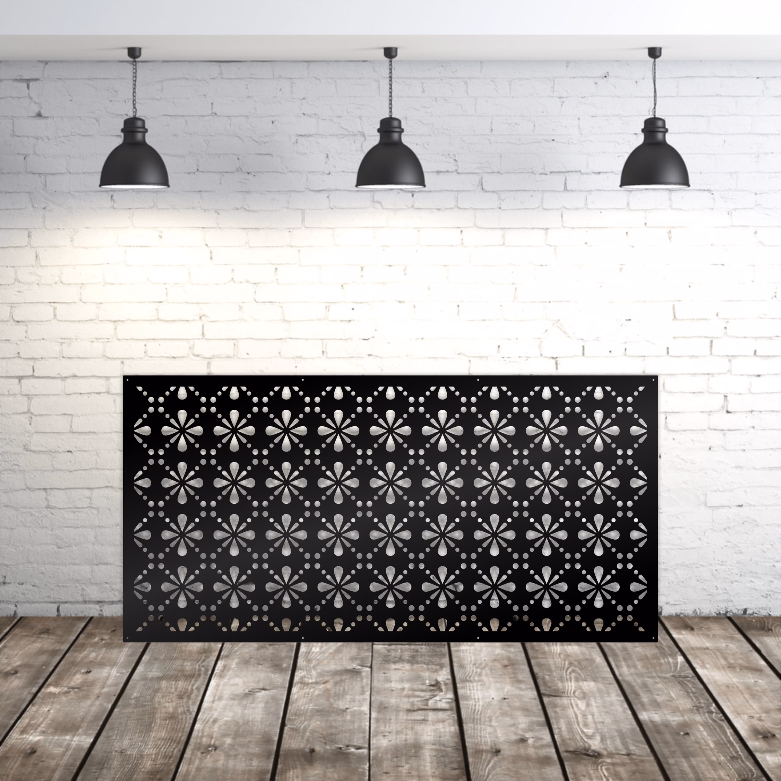 lasercut metal decorative panel