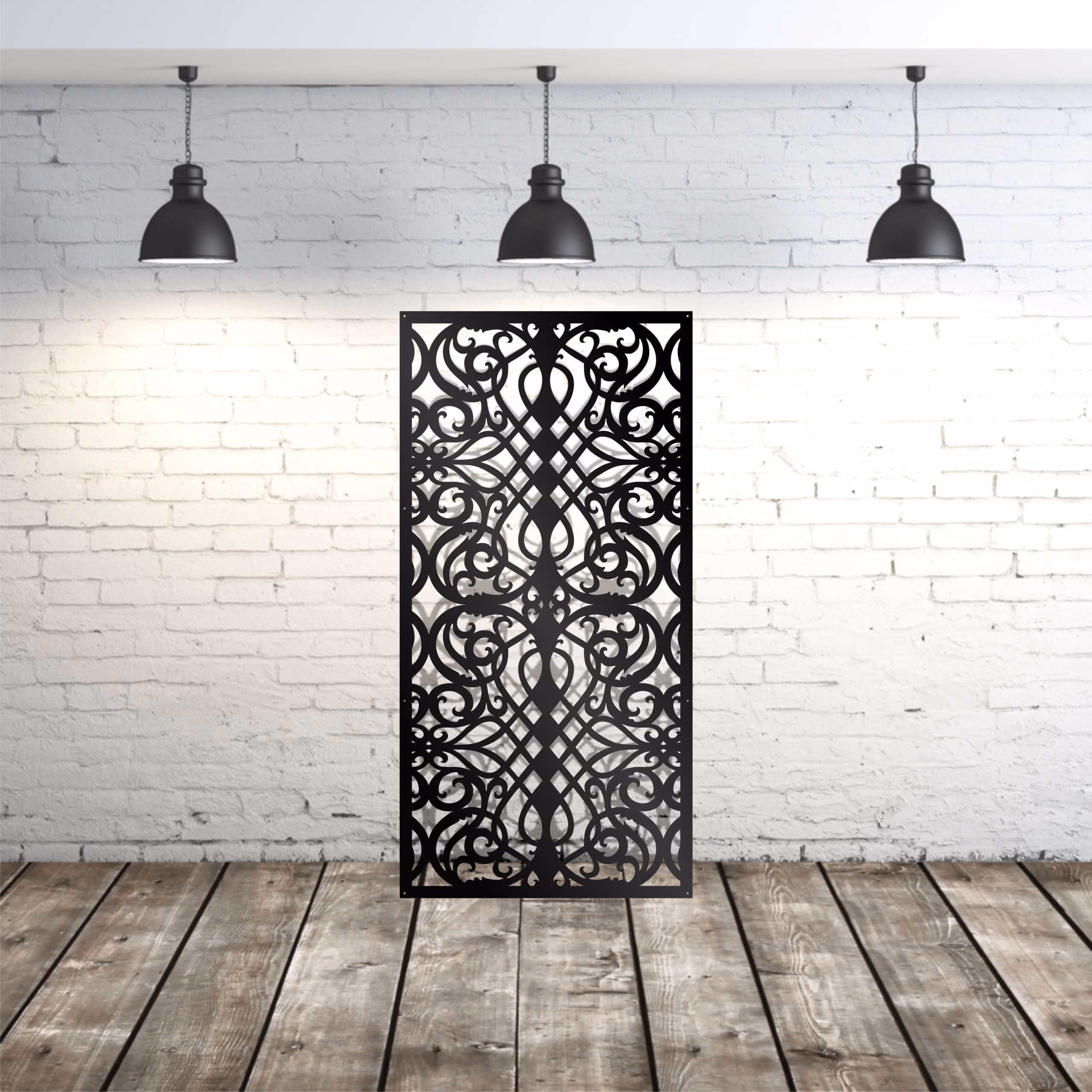lasercut metal decorative panel
