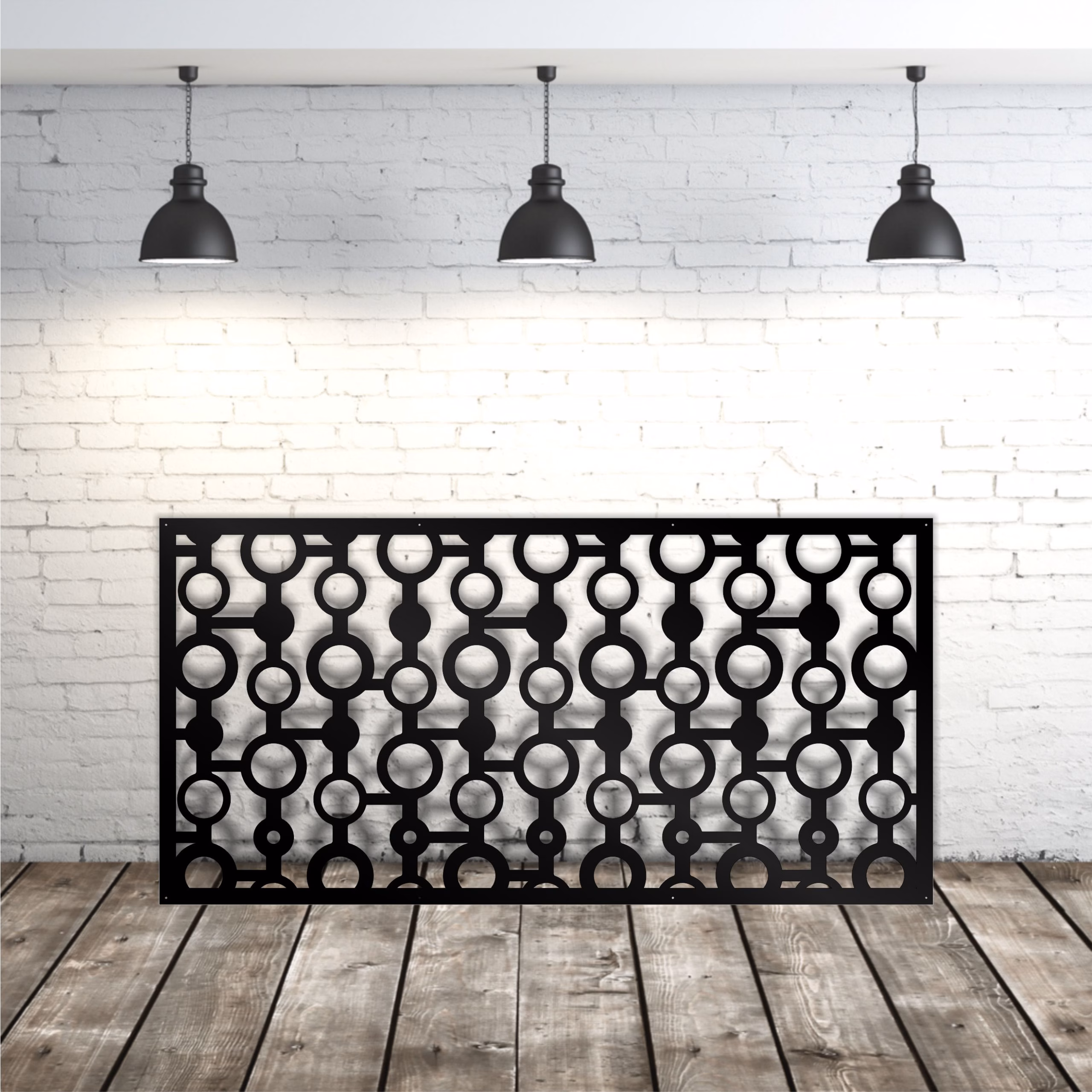 lasercut metal outdoor privacy panel