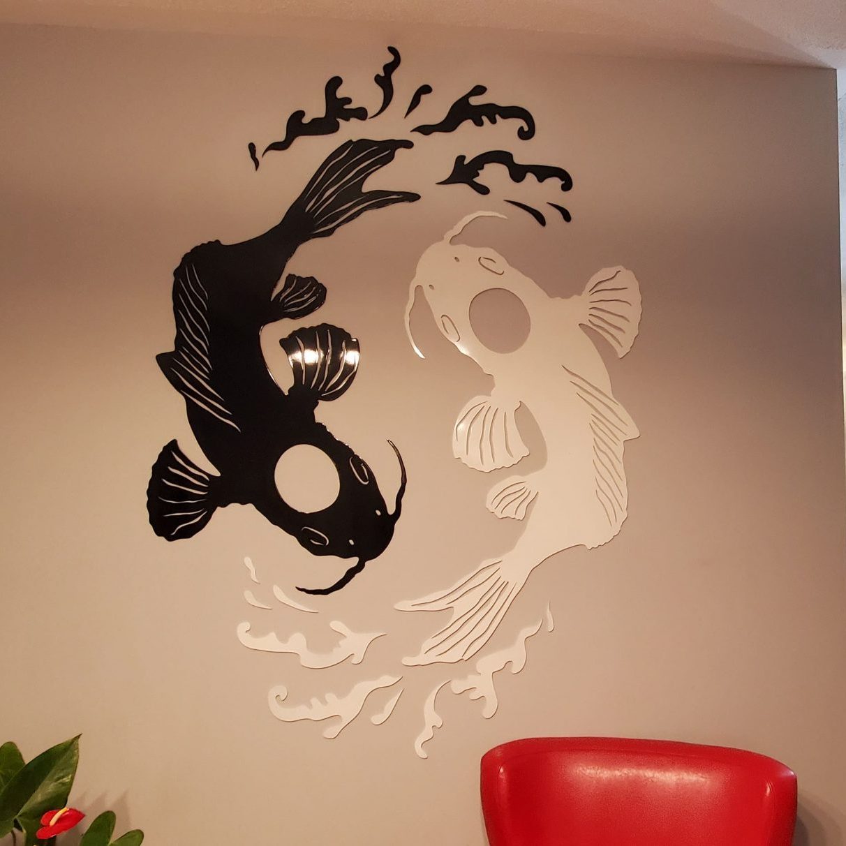 lasercut metal garden screen panel