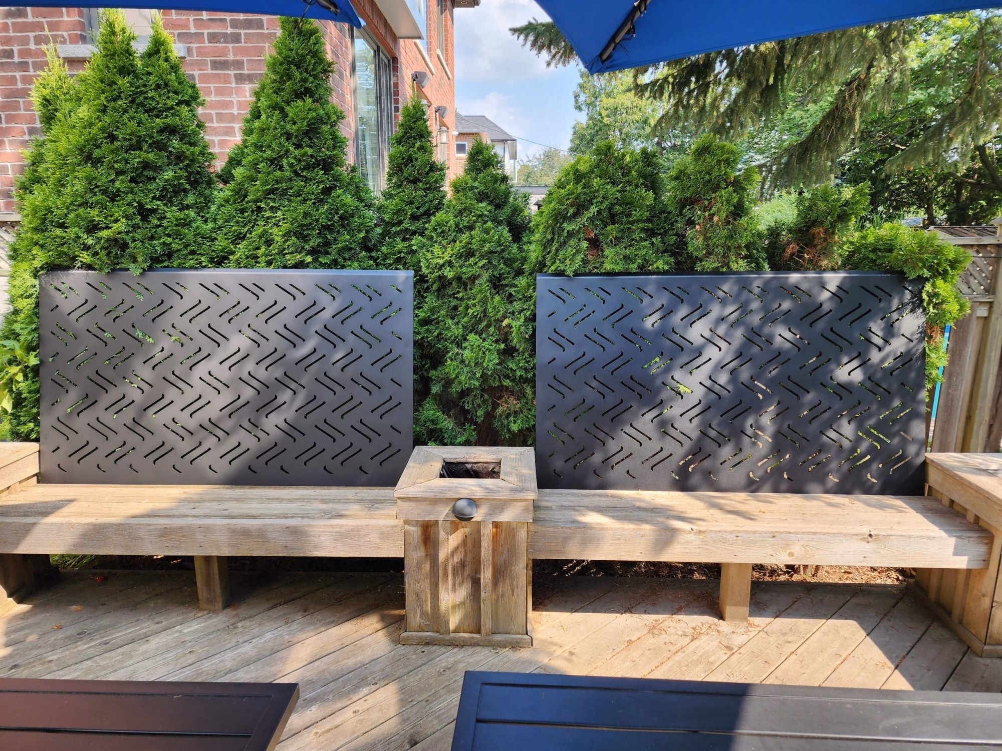 lasercut metal decorative panel