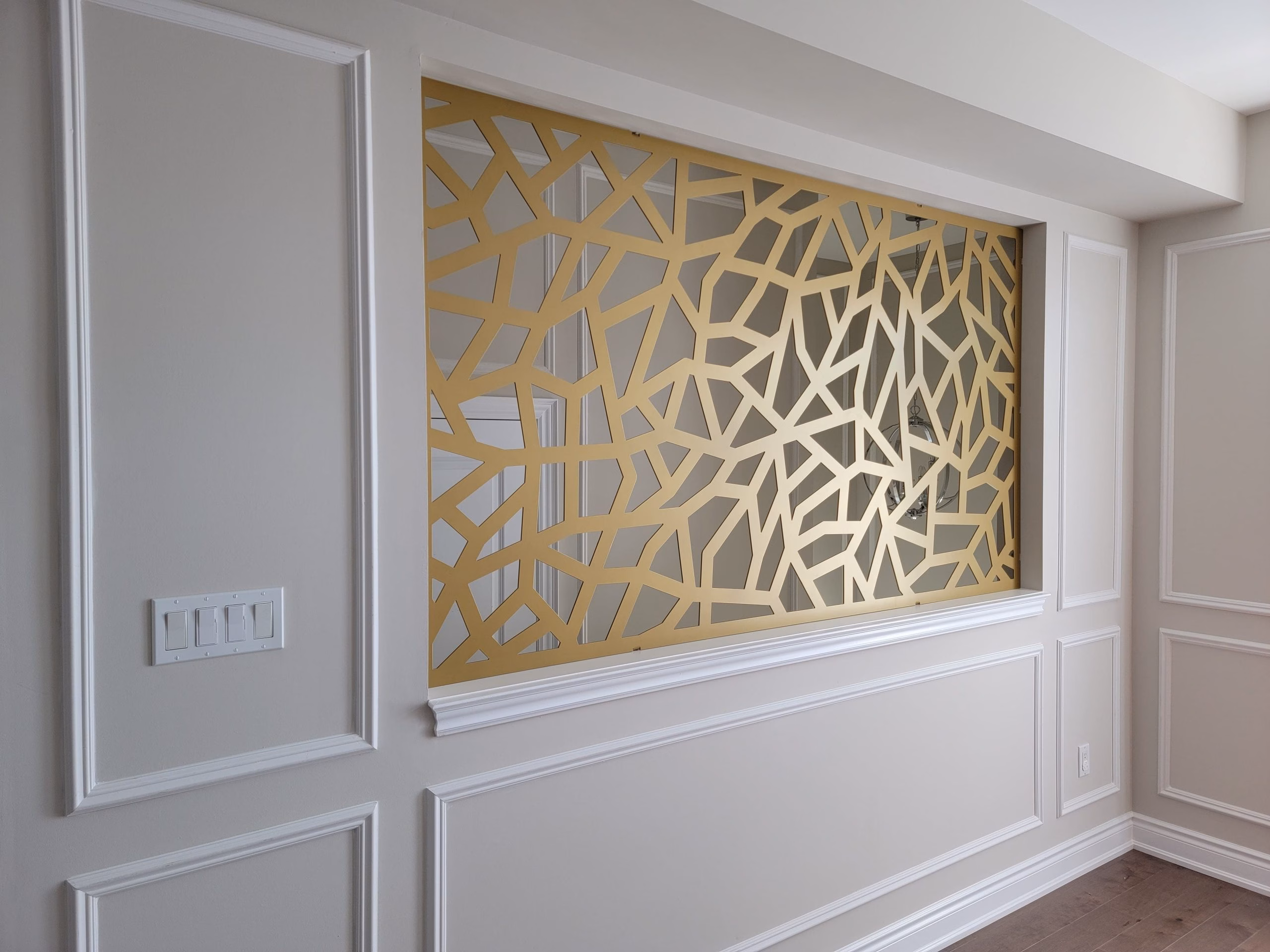 lasercut metal patio privacy screen