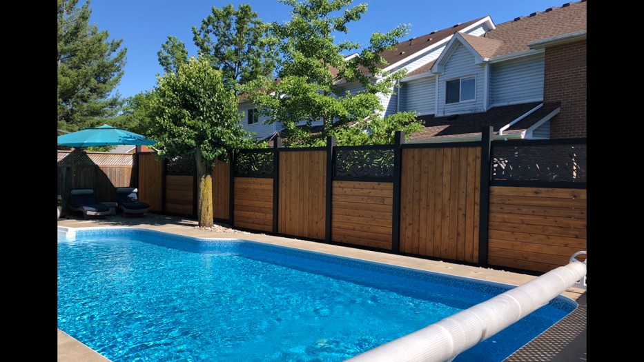 lasercut metal patio privacy screen